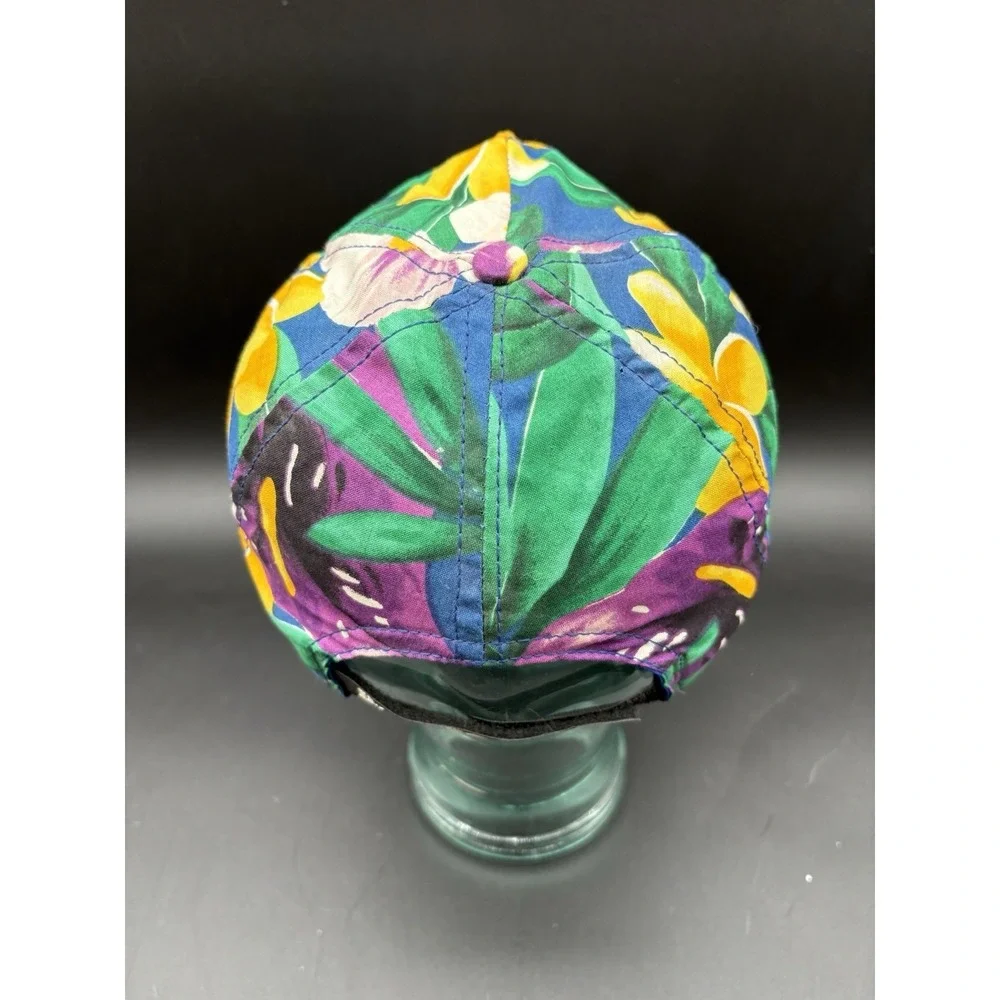 Panama Jack Floral Hat Mens OSFM Multicolor Excellent Tropical Embroidered Cap